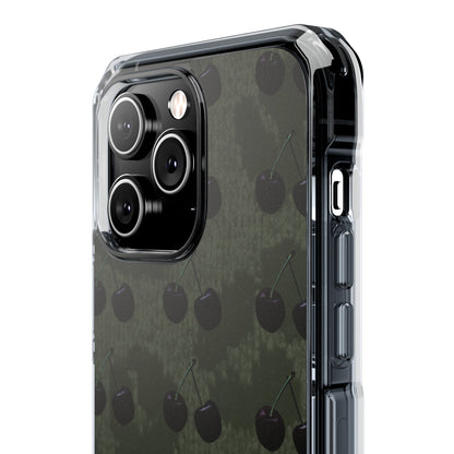 Black Cherri Cheetah (Impact-Clear Magsafe/Magnetic)