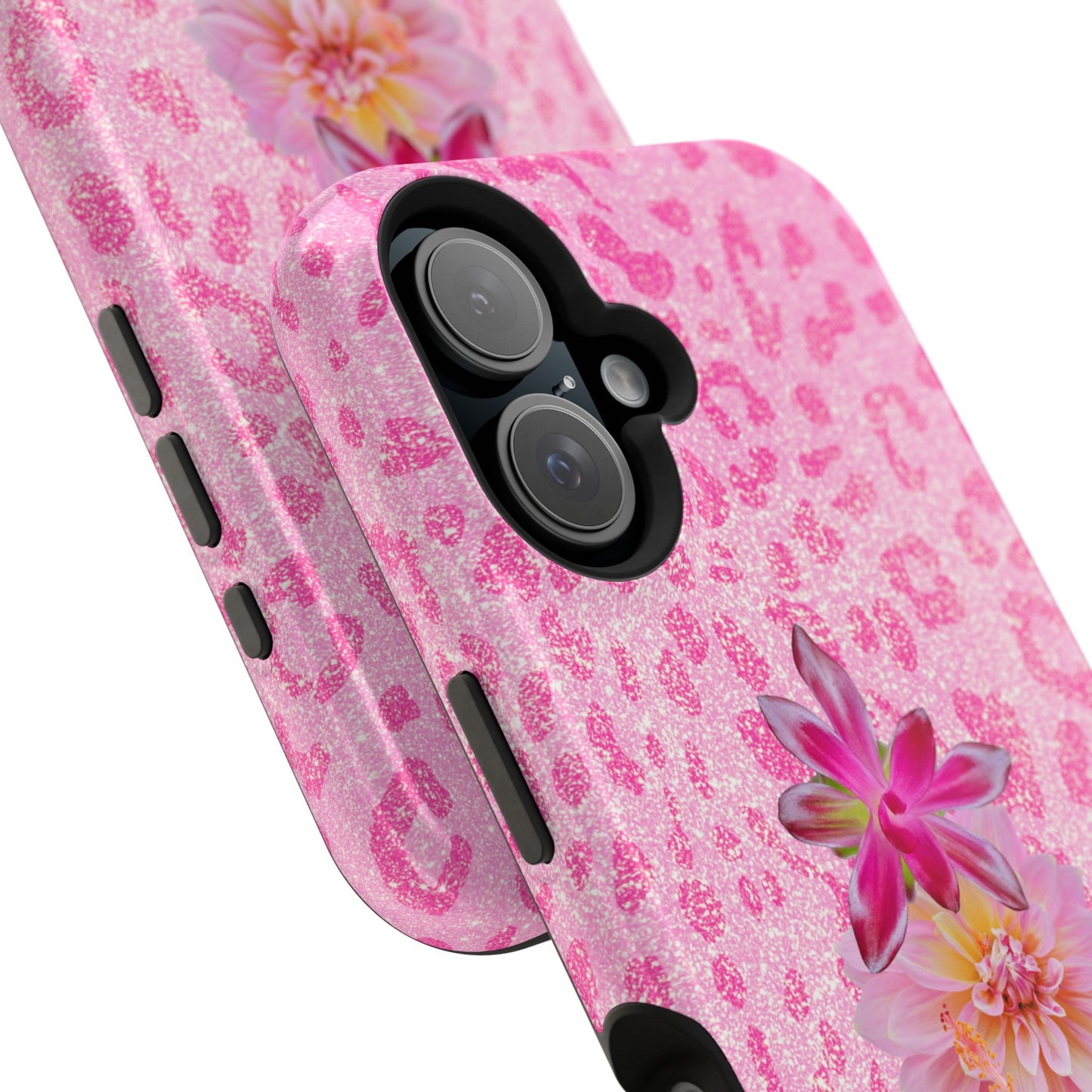 Floral Pink Leopard (Armoured Magsafe)