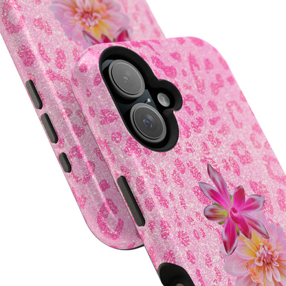 Floral Pink Leopard (Armoured Magsafe)