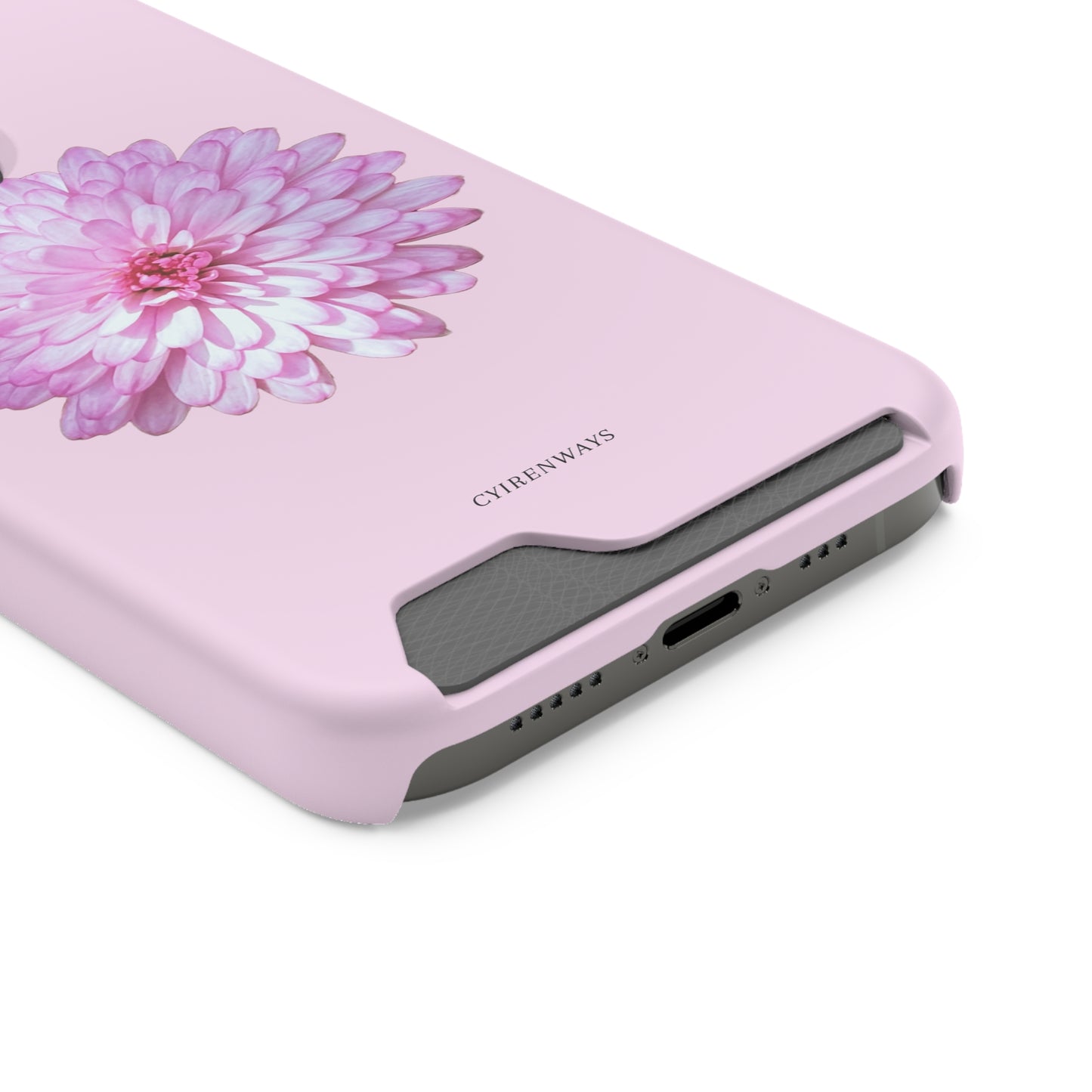 Pink Callistephus (Magsafe-compatible Card Holder)