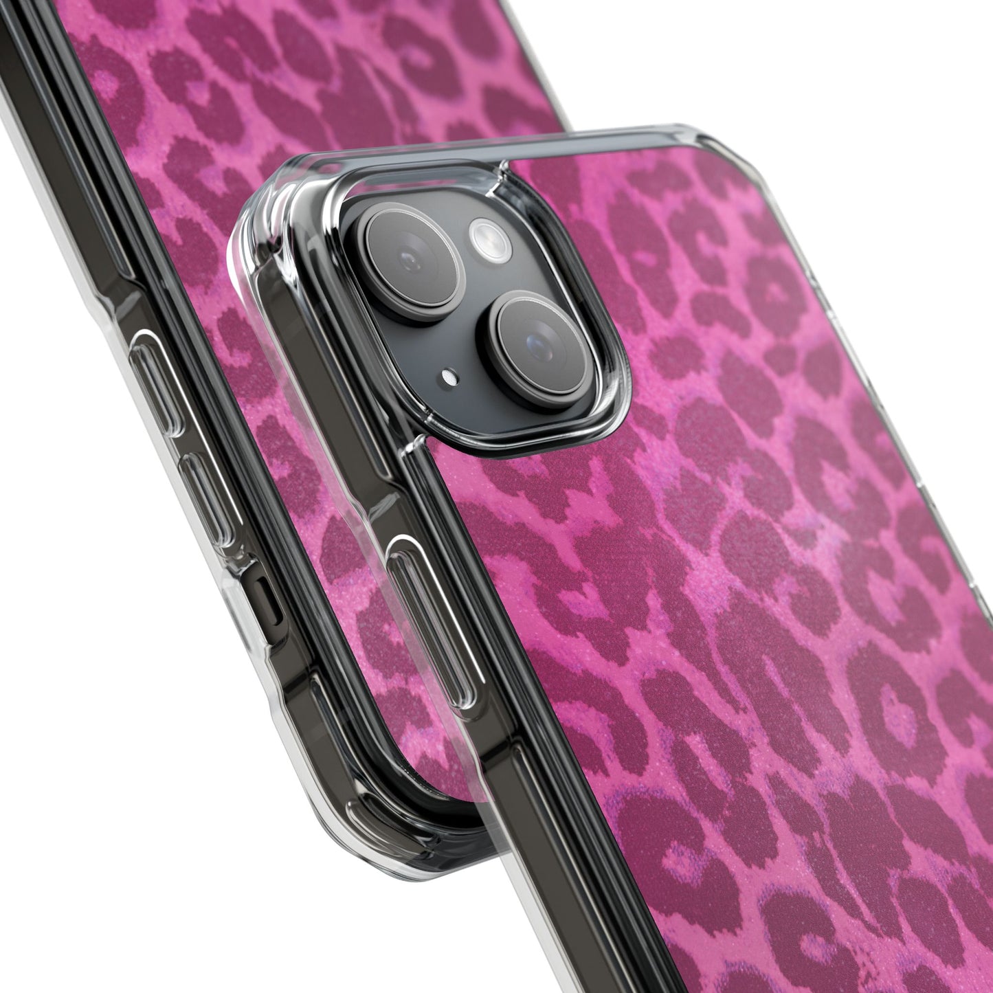 Pink Leopard (Impact-Clear Magsafe-compatible/Magnetic)