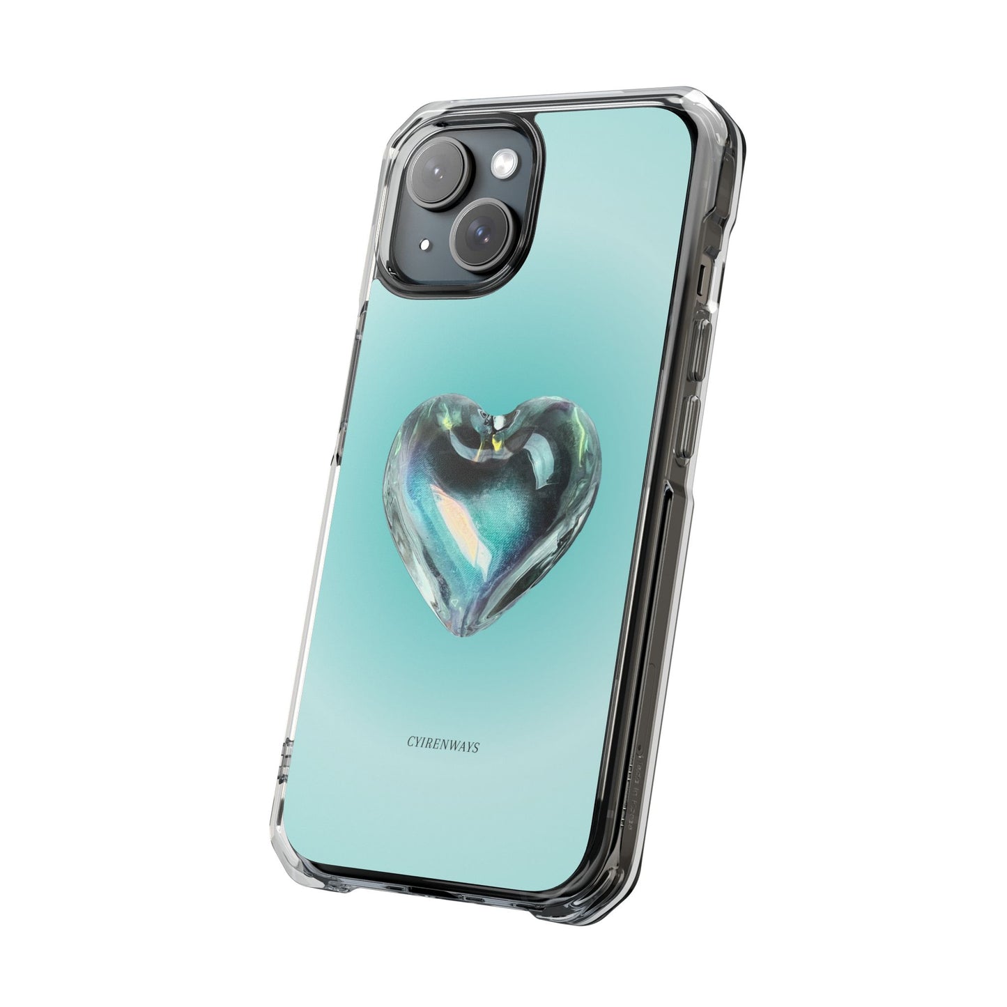 Aqua Heart (Impact: Clear Magsafe/Magnetic)