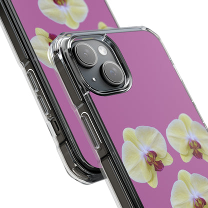 Hot orchids (Impact: Clear Magsafe-compatible/ Magnetic)