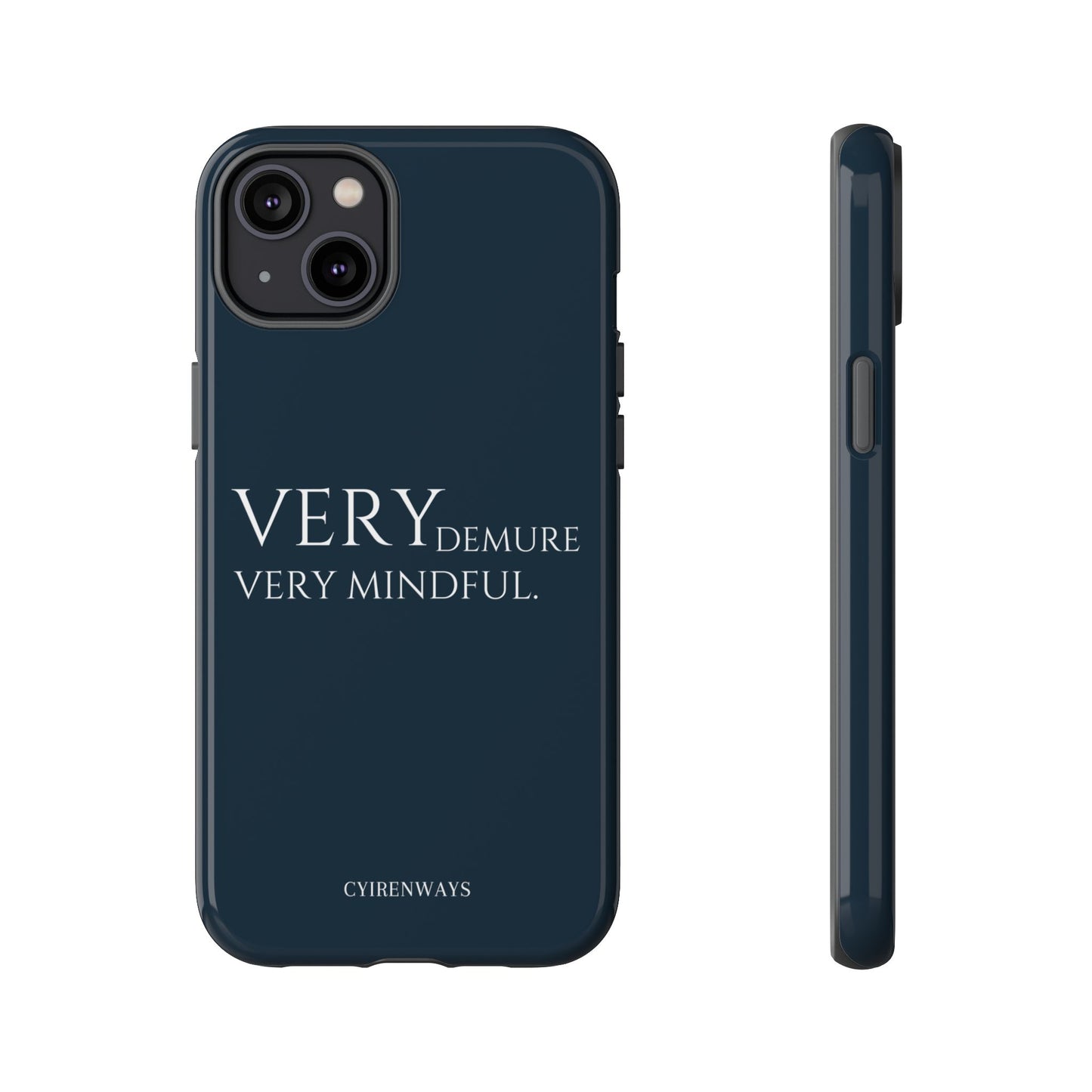 Very Demure, Very Mindful-Navy Blue (Armoured)