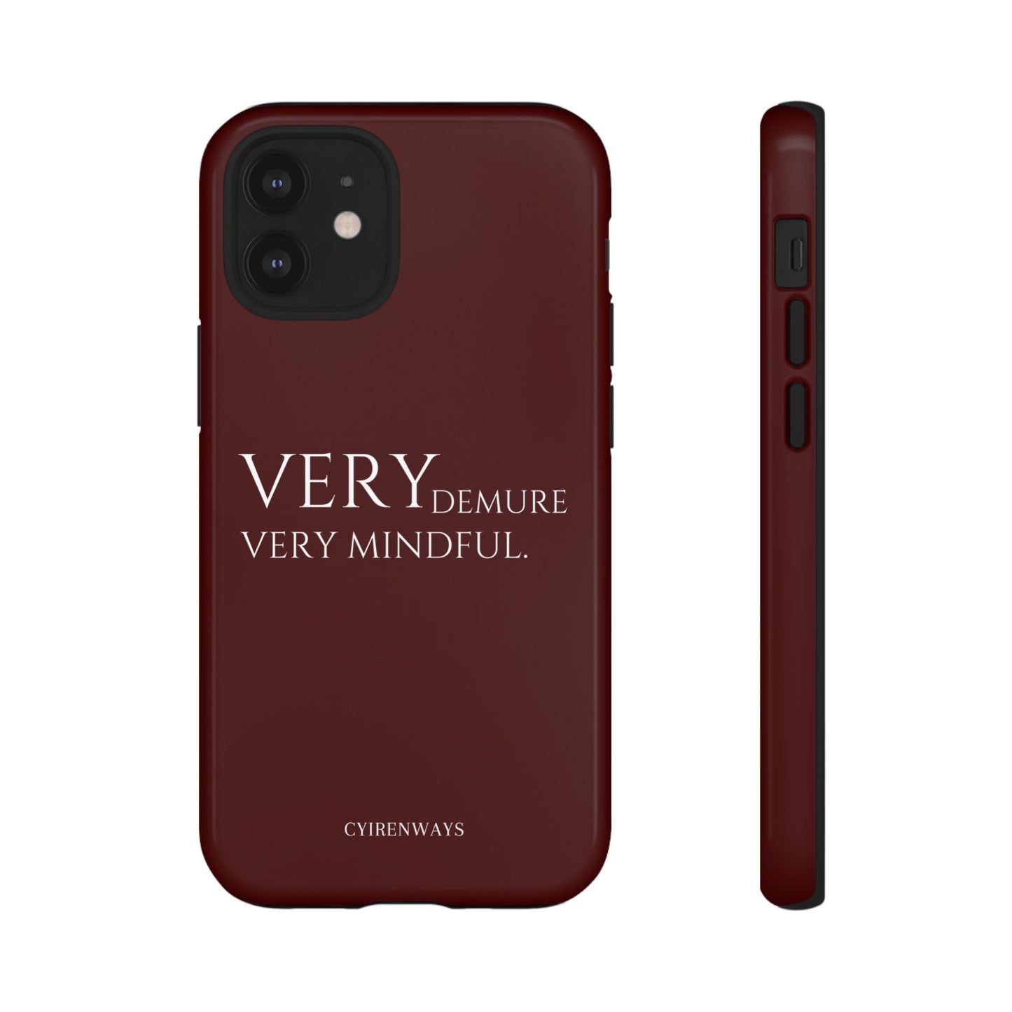 Very Demure, Very Mindful-Rich Crimson (Armoured)