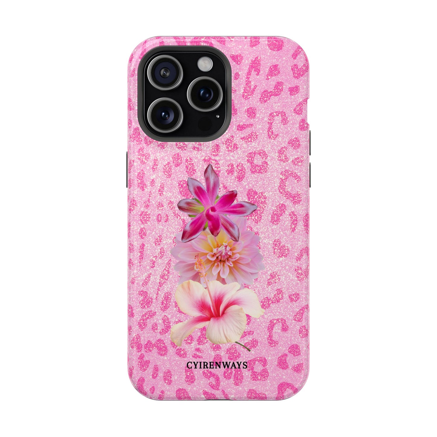 Floral Pink Leopard (Armoured Magsafe)