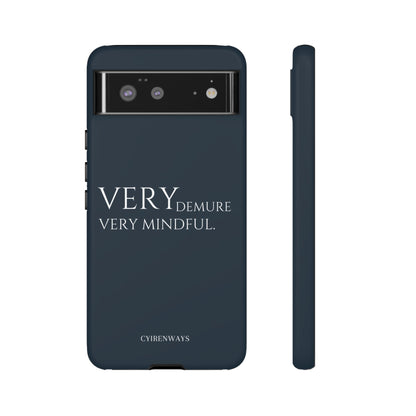 Very Demure, Very Mindful-Navy Blue (Armoured)