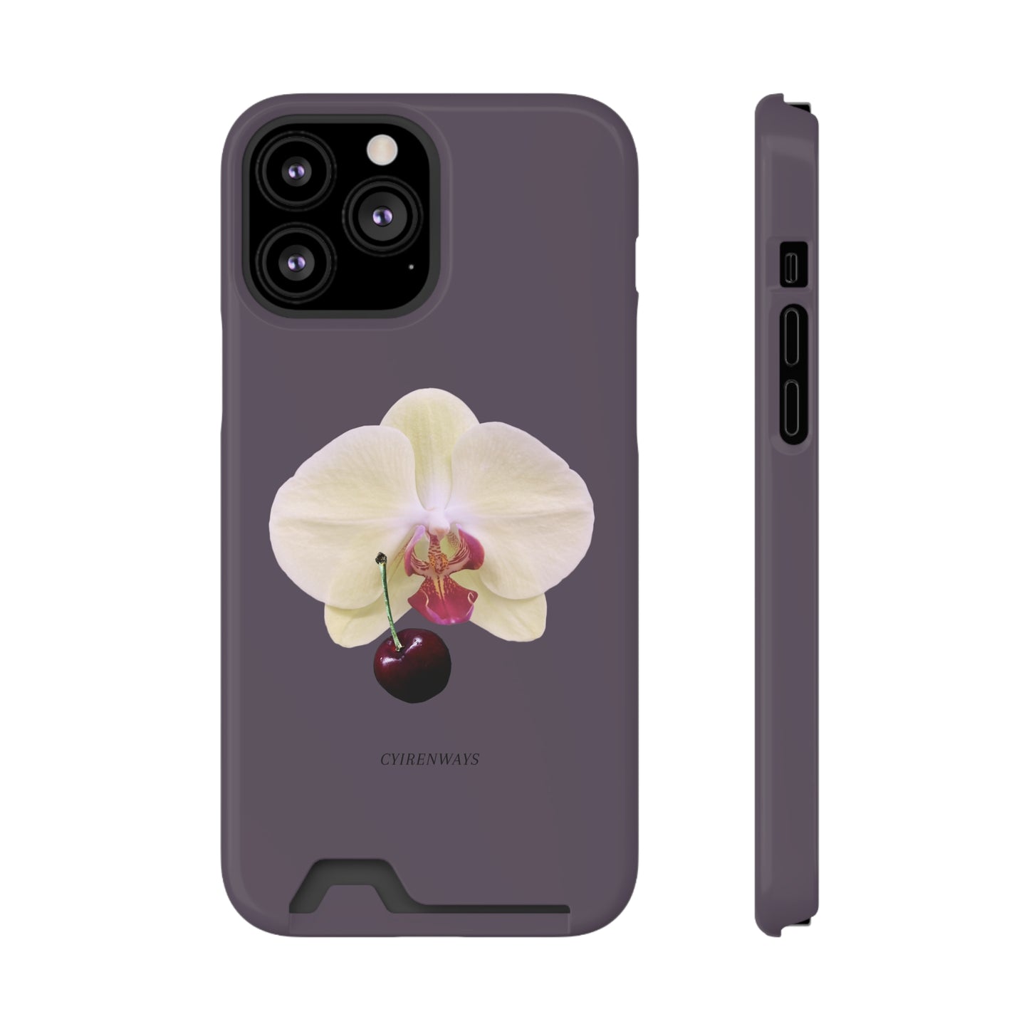 Cherry Orchids (Magsafe-compatible Card Holder)