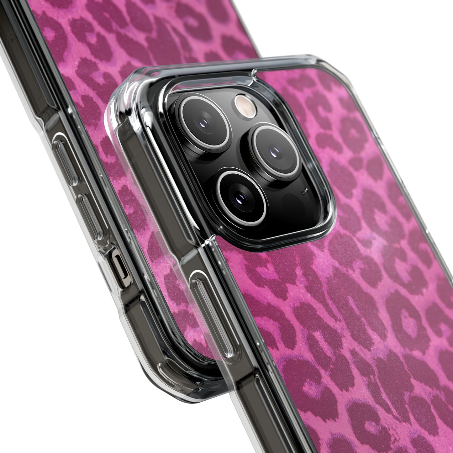 Pink Leopard (Impact-Clear Magsafe-compatible/Magnetic)
