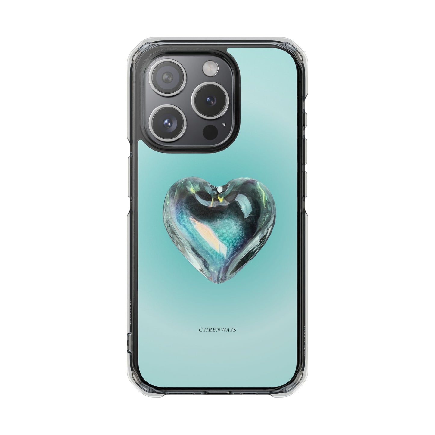 Aqua Heart (Impact: Clear Magsafe/Magnetic)