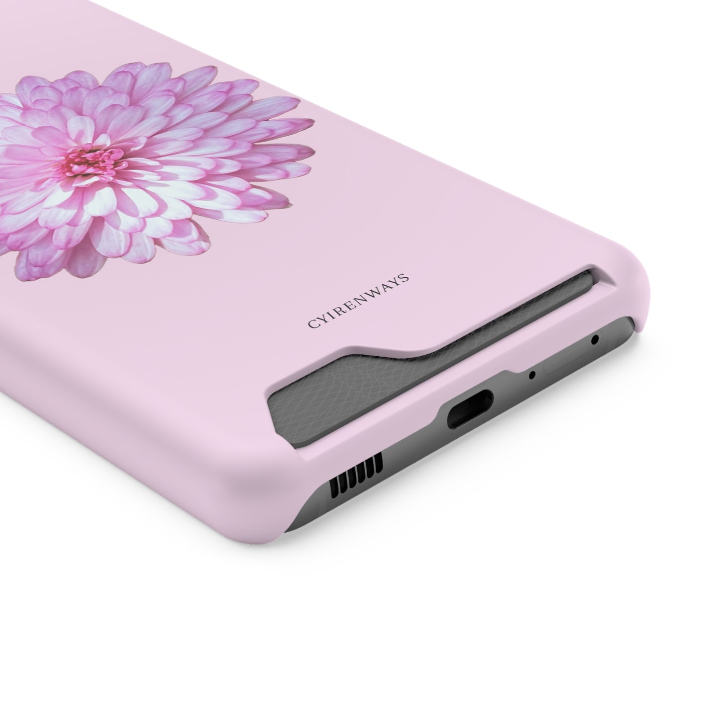 Pink Callistephus (Magsafe-compatible Card Holder)