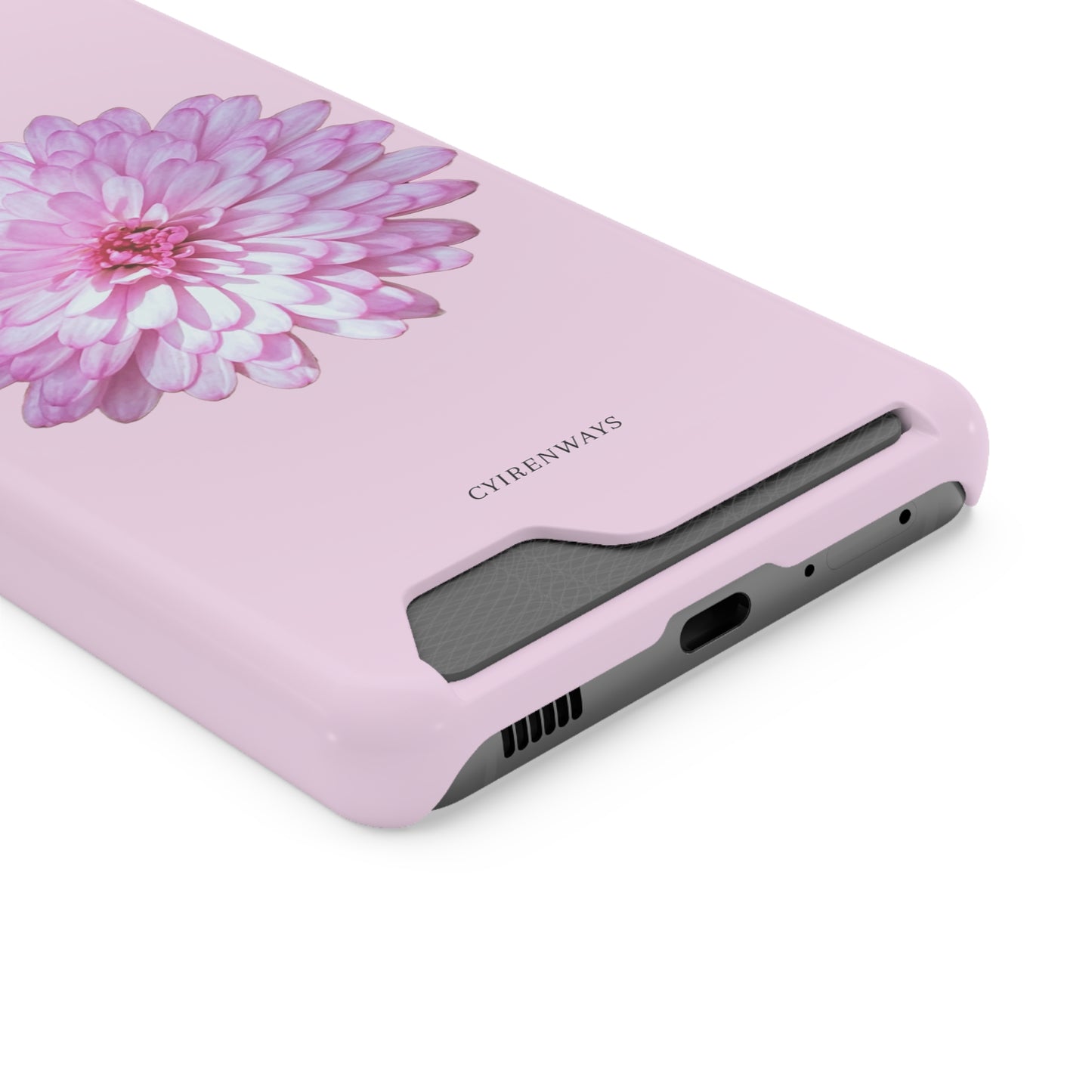 Pink Callistephus (Magsafe-compatible Card Holder)