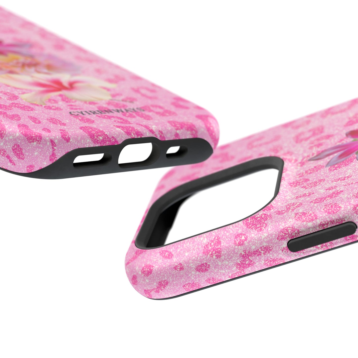 Floral Pink Leopard (Armoured Magsafe)