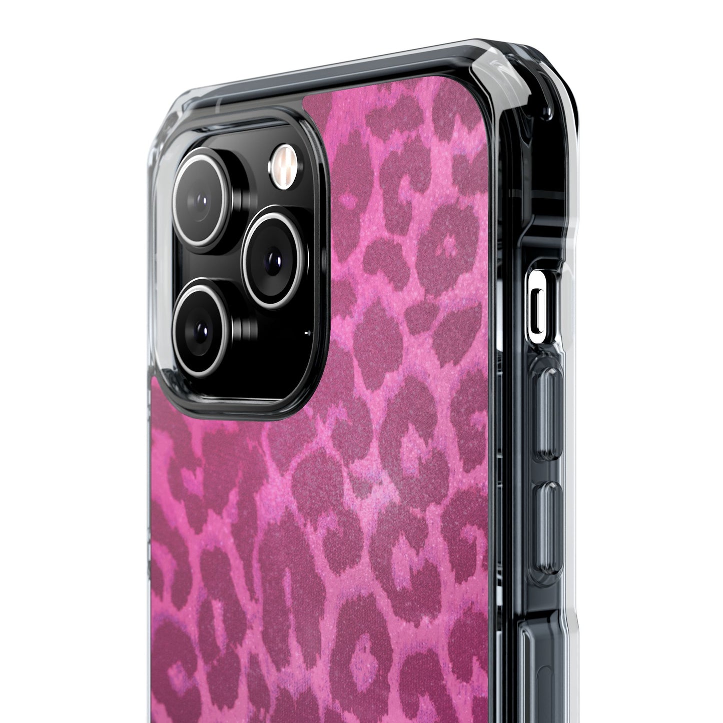Pink Leopard (Impact-Clear Magsafe-compatible/Magnetic)
