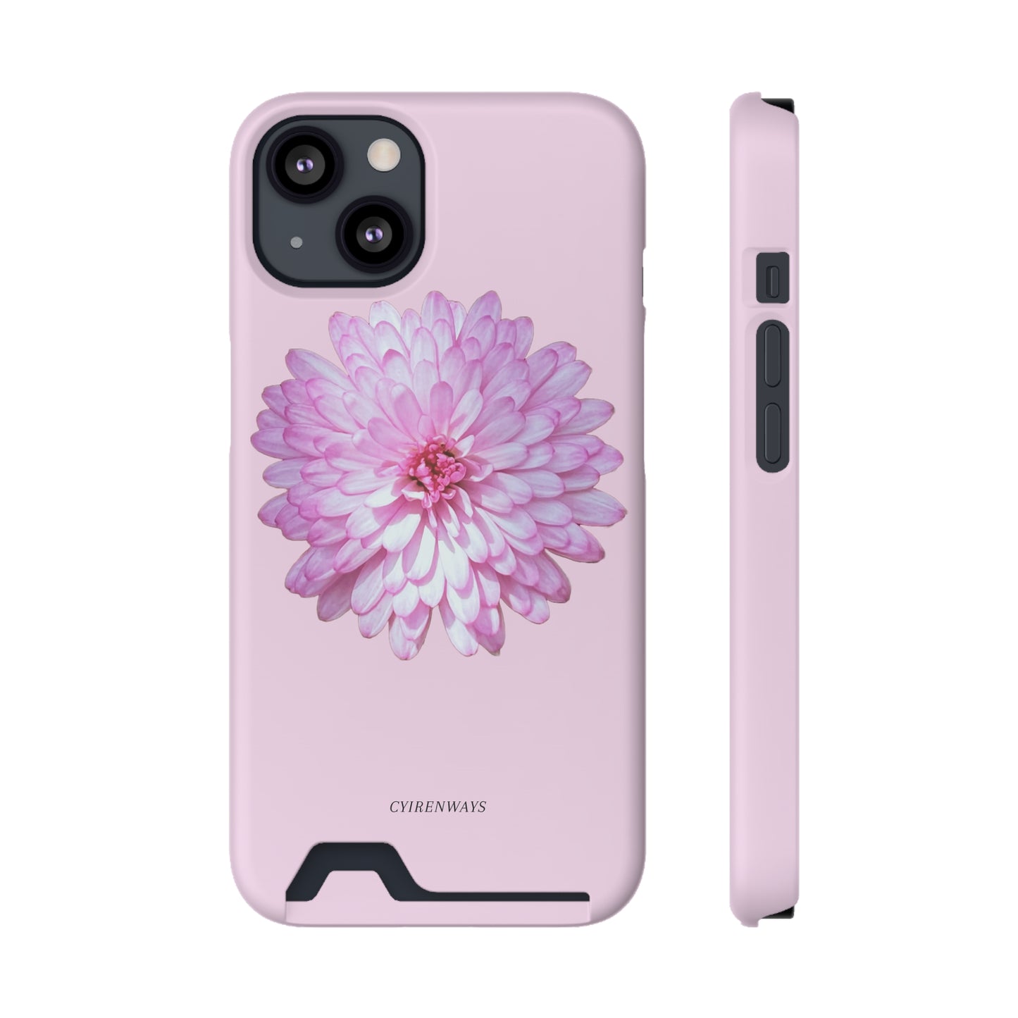 Pink Callistephus (Magsafe-compatible Card Holder)