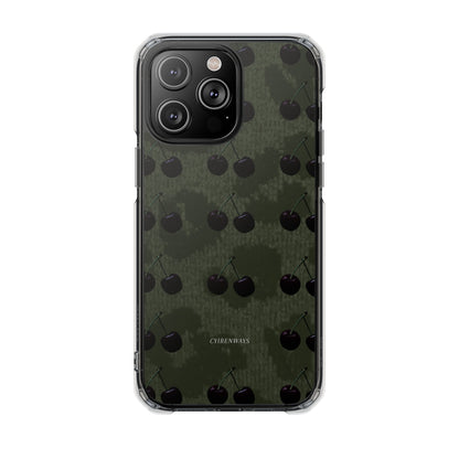 Black Cherri Cheetah (Impact-Clear Magsafe/Magnetic)