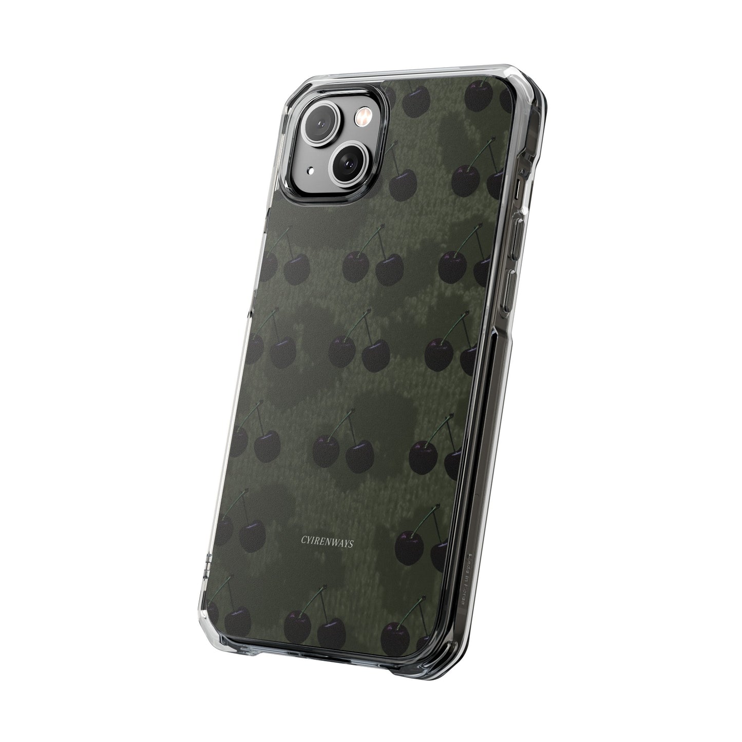 Black Cherri Cheetah (Impact-Clear Magsafe/Magnetic)