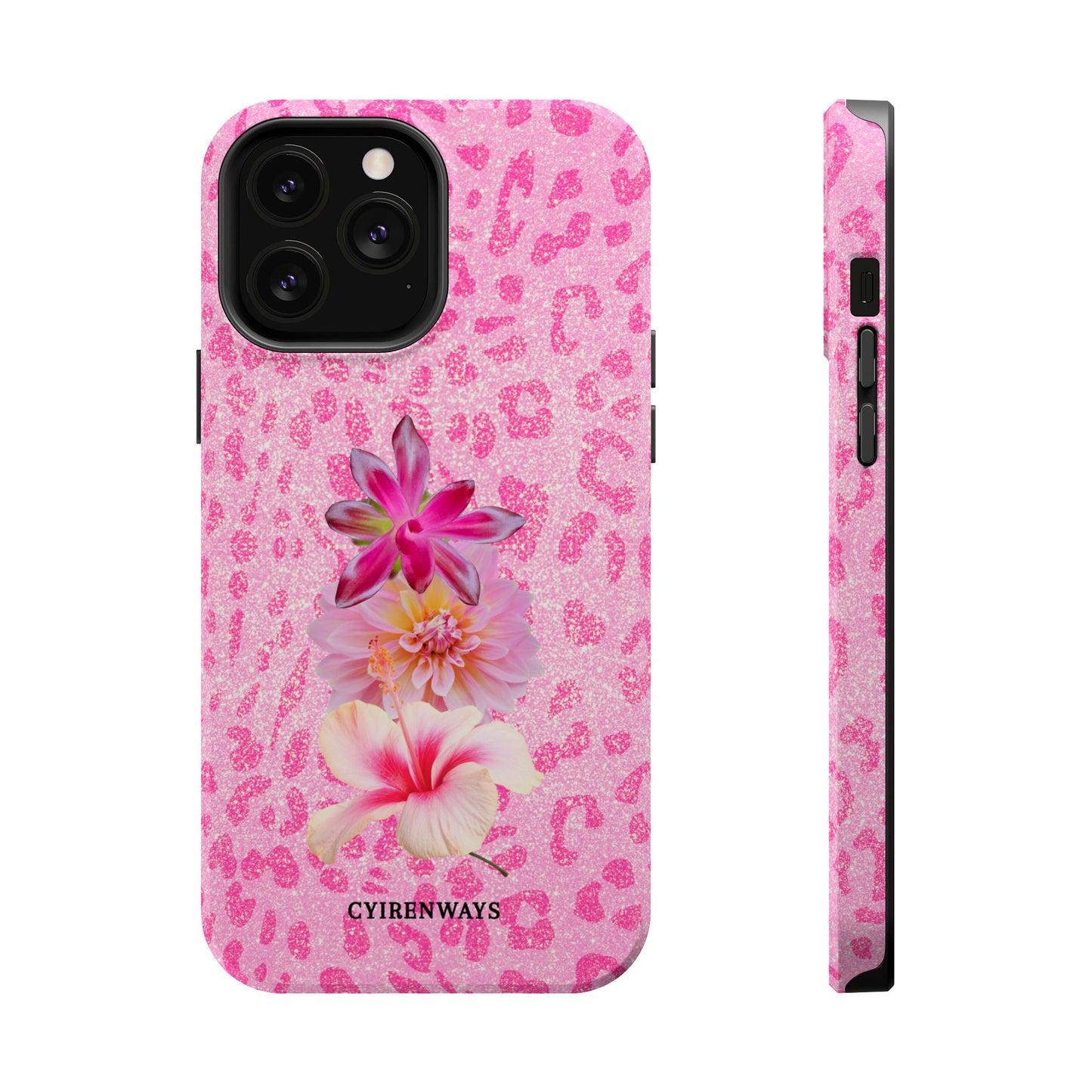 Floral Pink Leopard (Armoured Magsafe)
