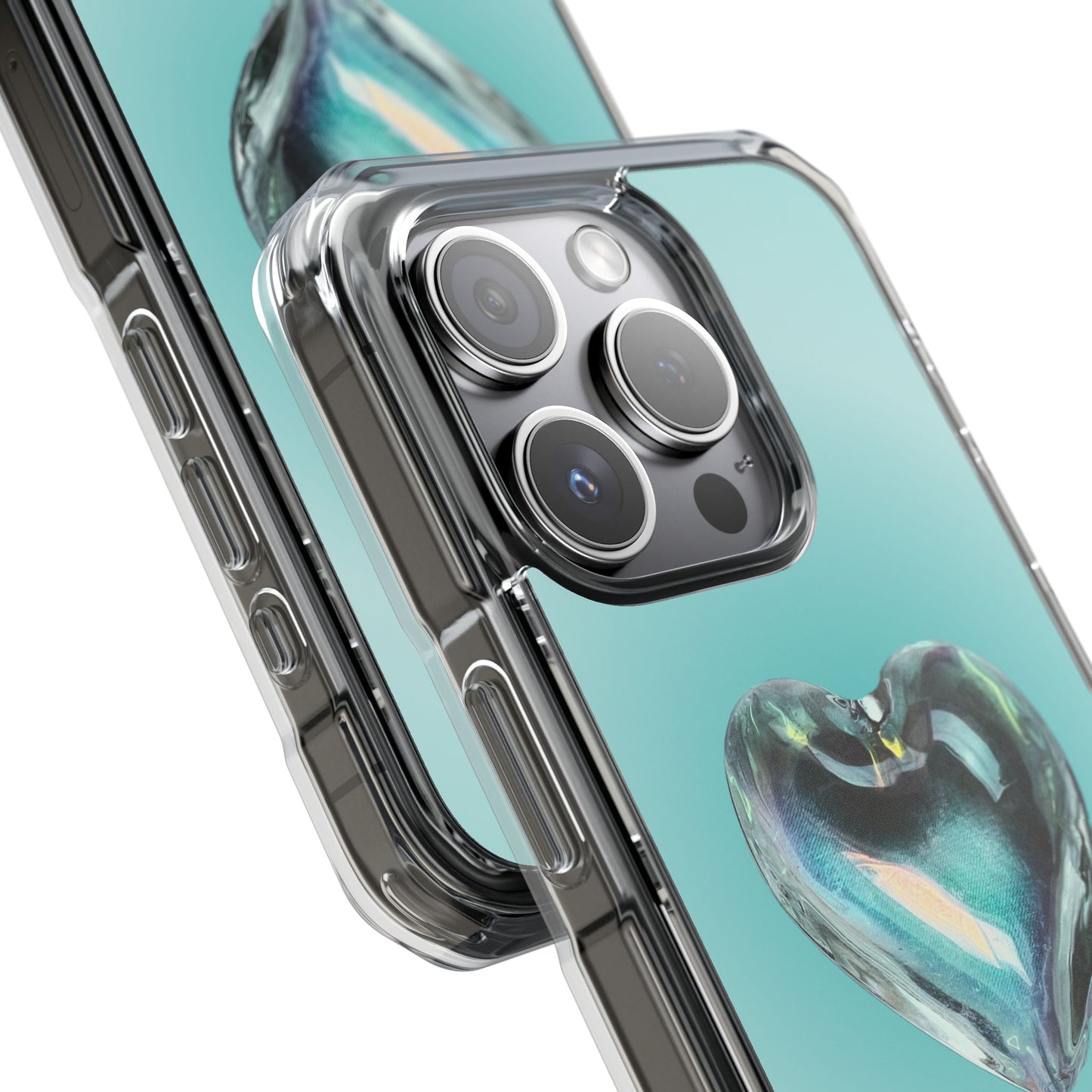 Aqua Heart (Impact: Clear Magsafe/Magnetic)