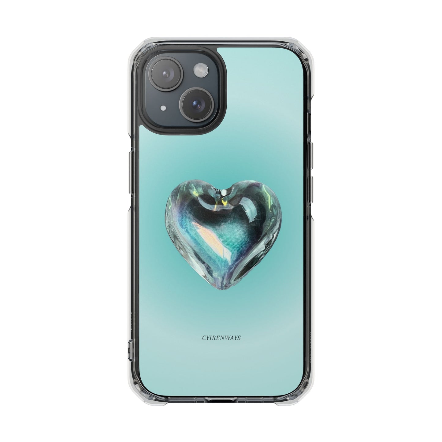 Aqua Heart (Impact: Clear Magsafe/Magnetic)