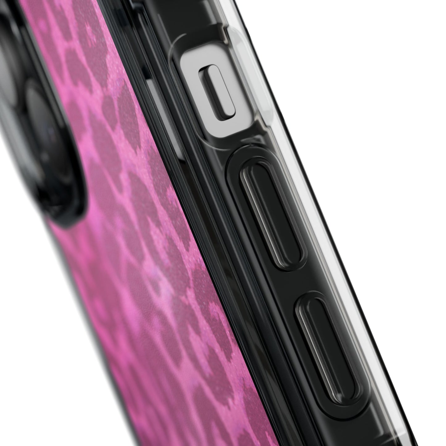 Pink Leopard (Impact-Clear Magsafe-compatible/Magnetic)