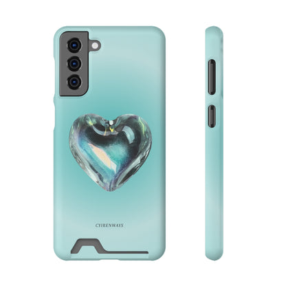 Aqua Heart (Magsafe-compatible Card Holder)