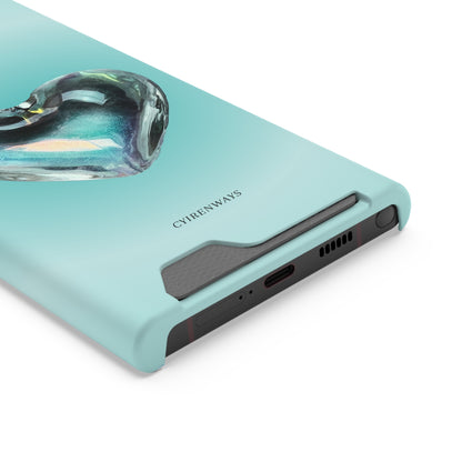 Aqua Heart (Magsafe-compatible Card Holder)