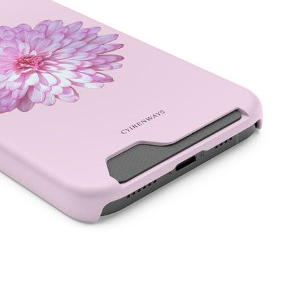 Pink Callistephus (Magsafe-compatible Card Holder)