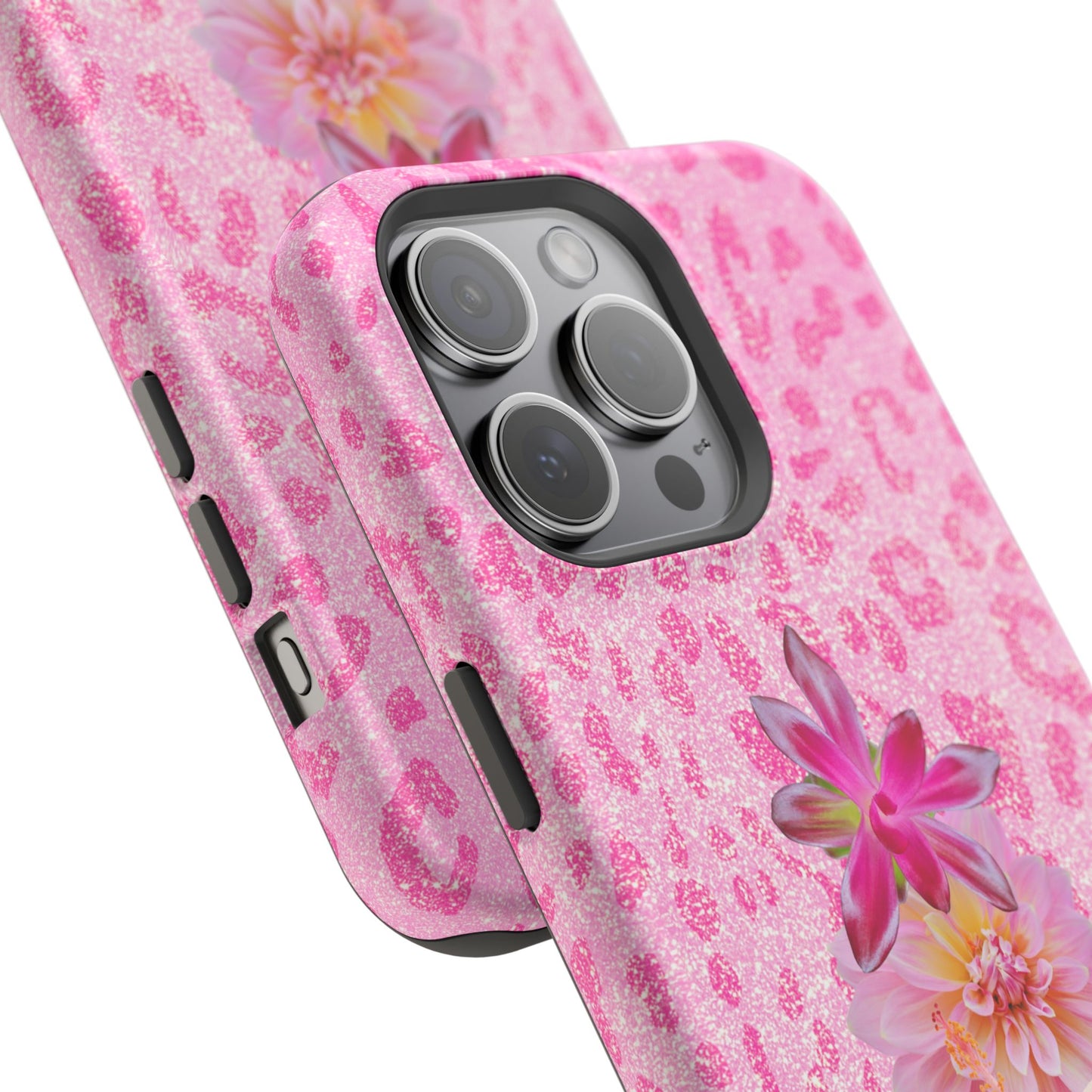 Floral Pink Leopard (Armoured Magsafe)