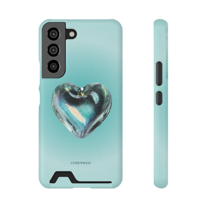 Aqua Heart (Magsafe-compatible Card Holder)