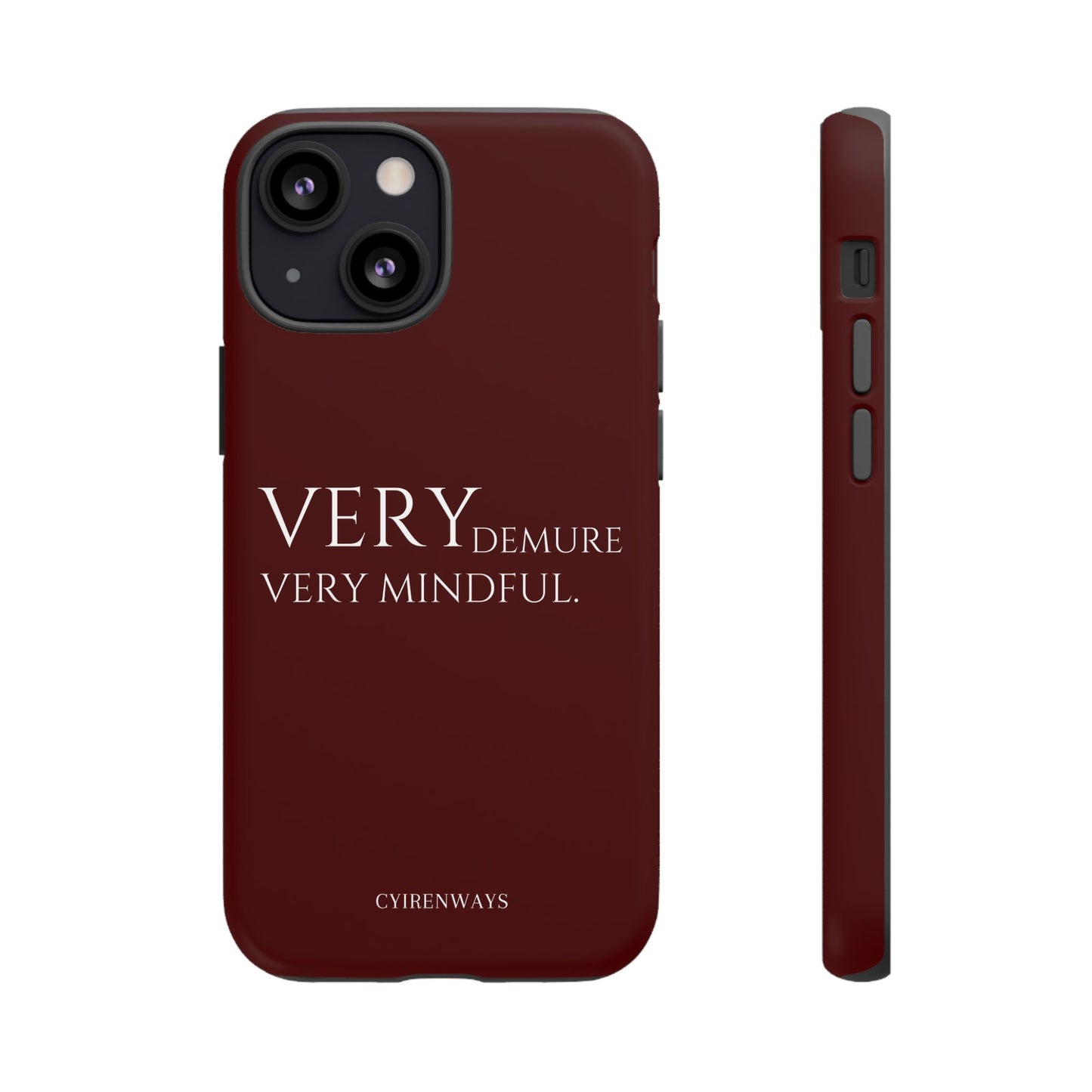 Very Demure, Very Mindful-Rich Crimson (Armoured)