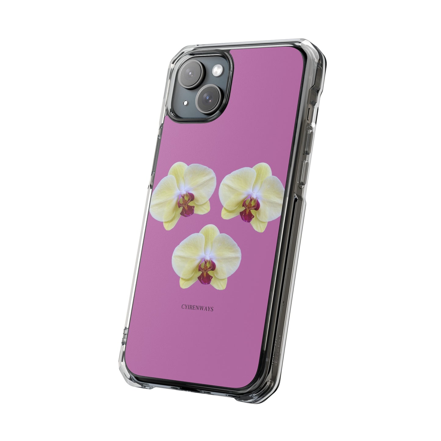 Hot orchids (Impact: Clear Magsafe-compatible/ Magnetic)