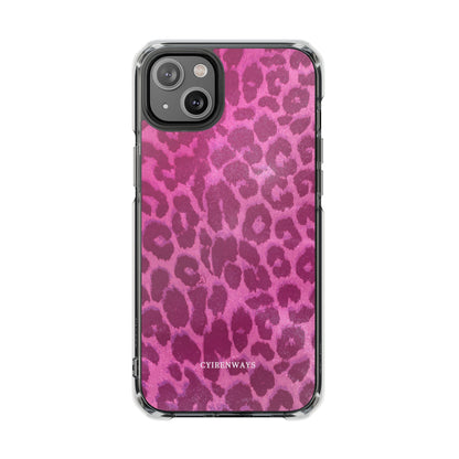 Pink Leopard (Impact-Clear Magsafe-compatible/Magnetic)