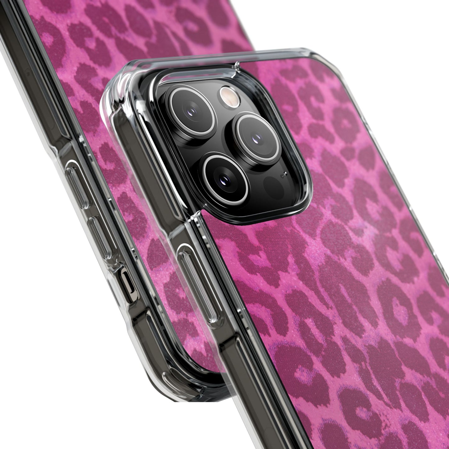 Pink Leopard (Impact-Clear Magsafe-compatible/Magnetic)