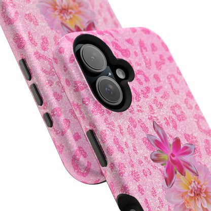 Floral Pink Leopard (Armoured Magsafe)