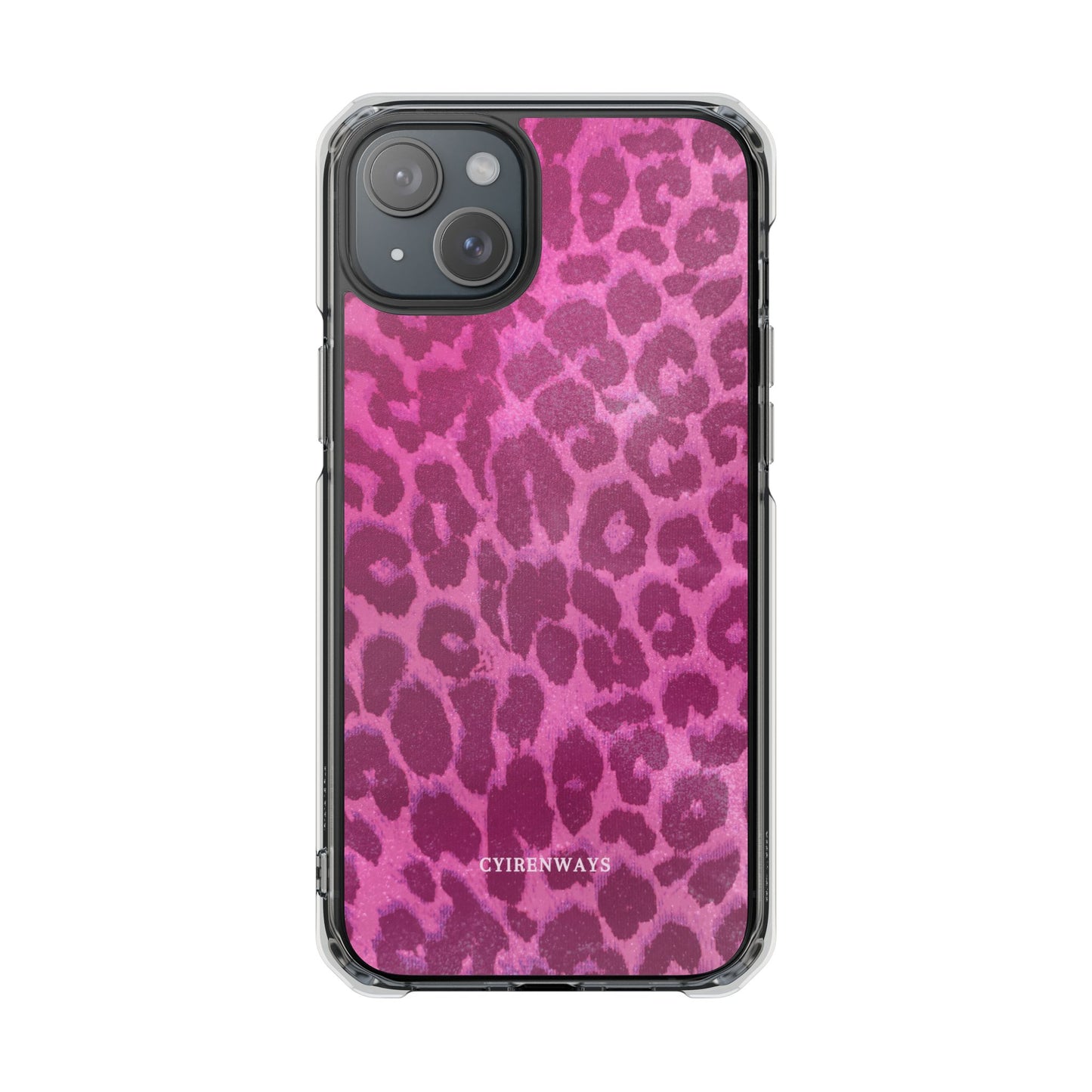 Pink Leopard (Impact-Clear Magsafe-compatible/Magnetic)
