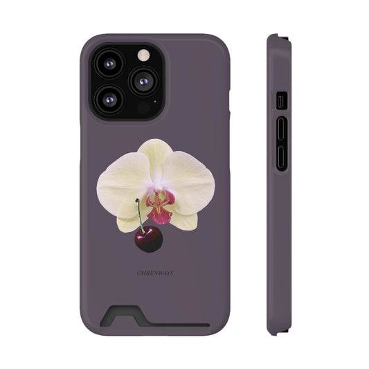Cherry Orchids (Magsafe-compatible Card Holder)