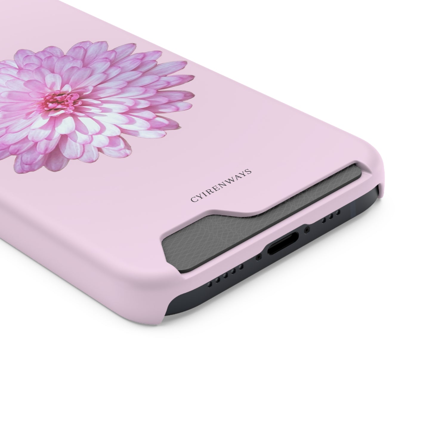 Pink Callistephus (Magsafe-compatible Card Holder)