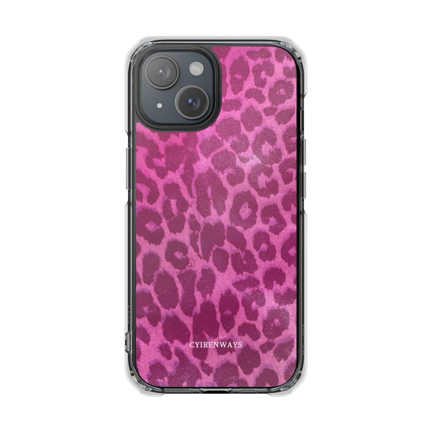 Pink Leopard (Impact-Clear Magsafe-compatible/Magnetic)