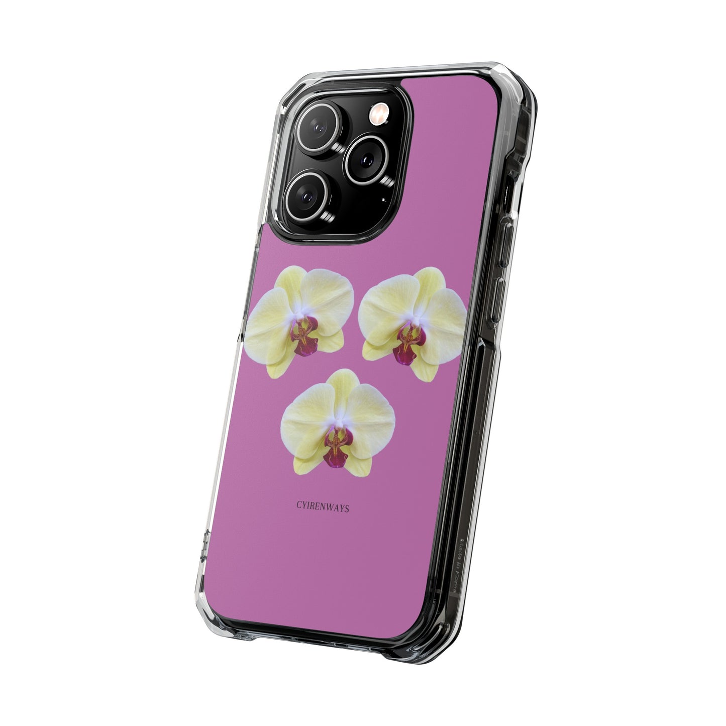 Hot orchids (Impact: Clear Magsafe-compatible/ Magnetic)