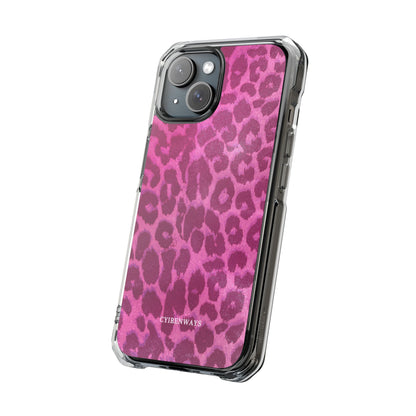 Pink Leopard (Impact-Clear Magsafe-compatible/Magnetic)