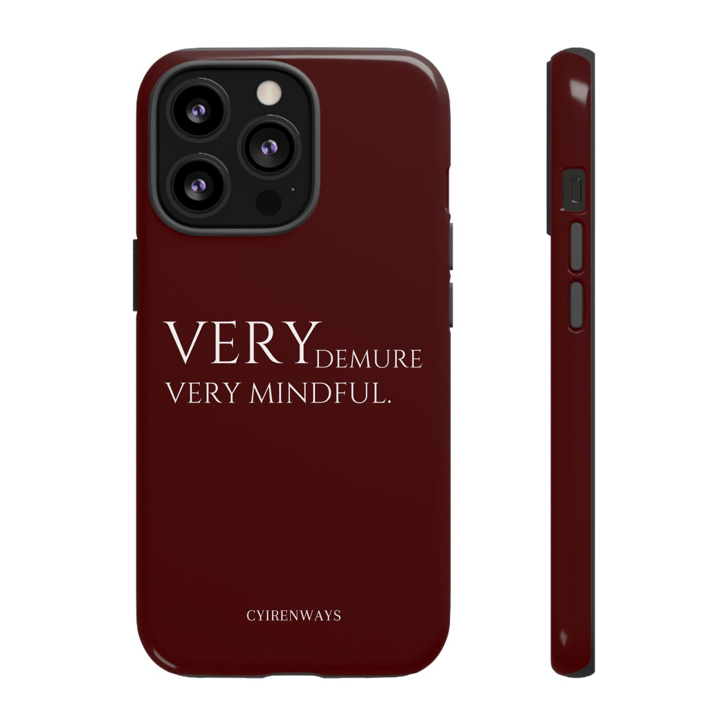 Very Demure, Very Mindful-Rich Crimson (Armoured)