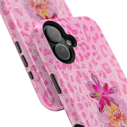 Floral Pink Leopard (Armoured Magsafe)