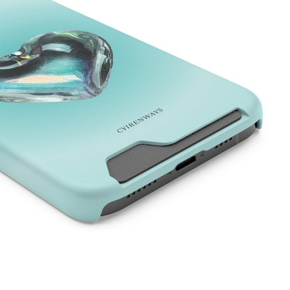 Aqua Heart (Magsafe-compatible Card Holder)