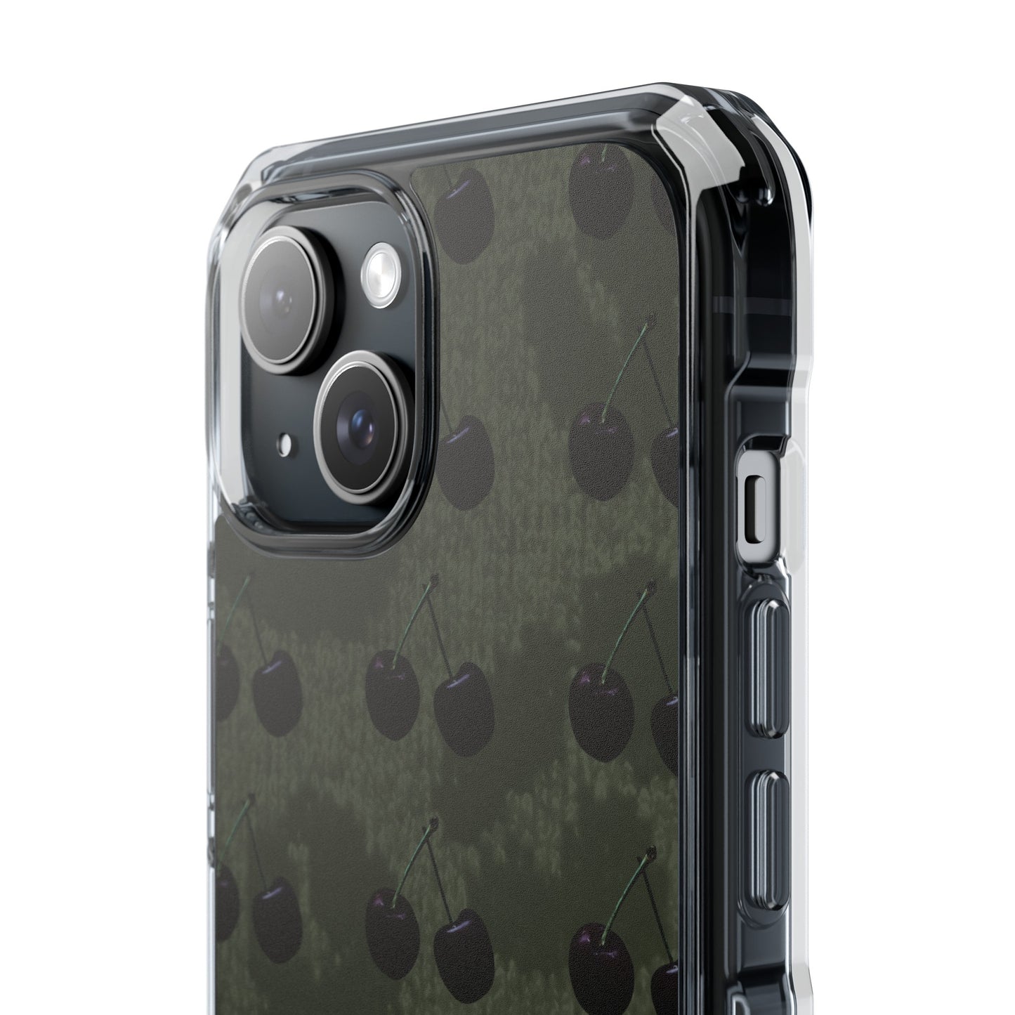 Black Cherri Cheetah (Impact-Clear Magsafe/Magnetic)