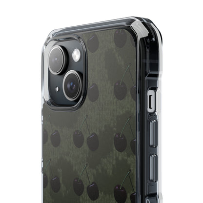 Black Cherri Cheetah (Impact-Clear Magsafe/Magnetic)