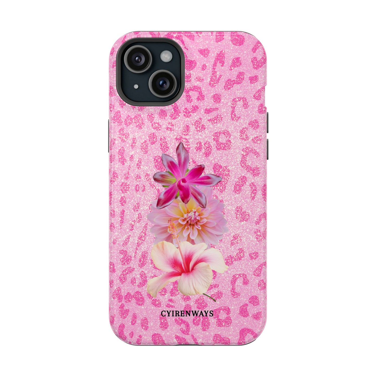Floral Pink Leopard (Armoured Magsafe)