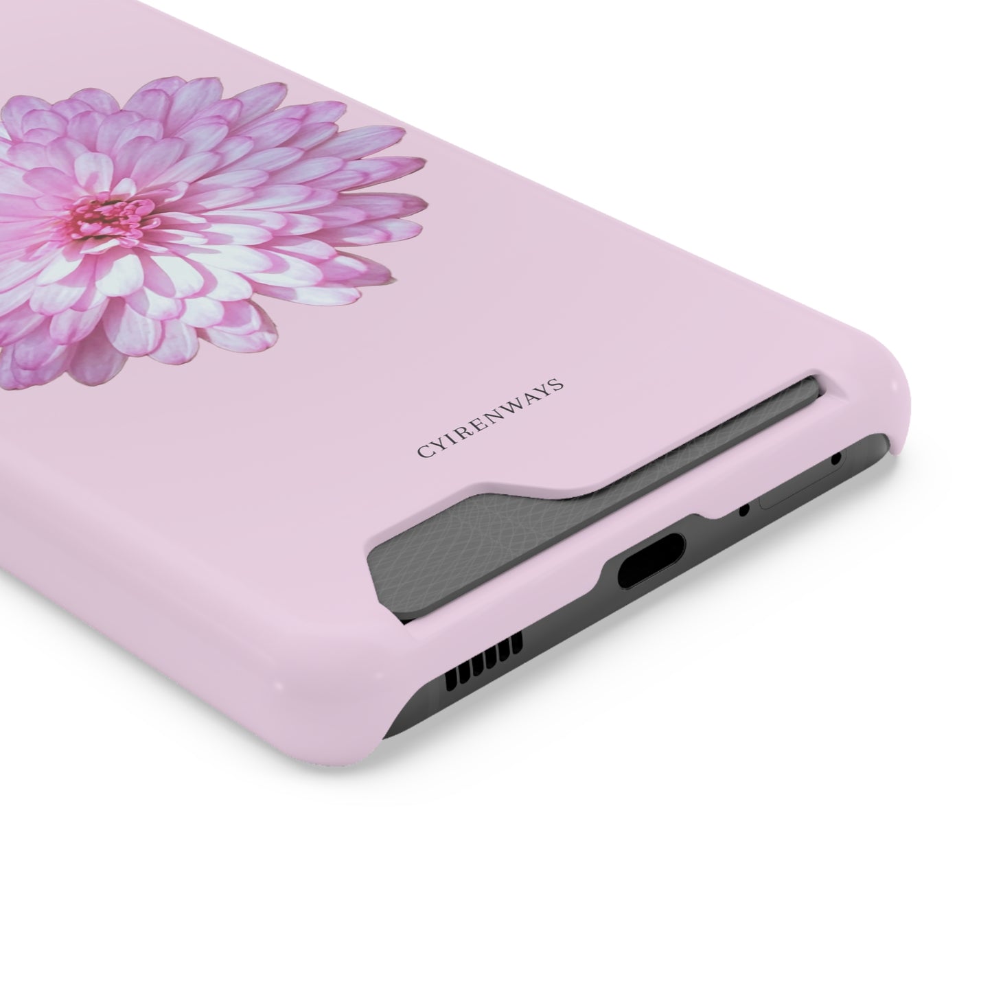 Pink Callistephus (Magsafe-compatible Card Holder)