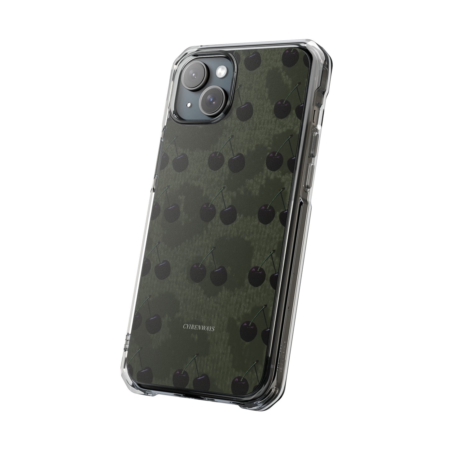 Black Cherri Cheetah (Impact-Clear Magsafe/Magnetic)
