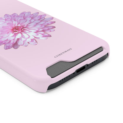 Pink Callistephus (Magsafe-compatible Card Holder)